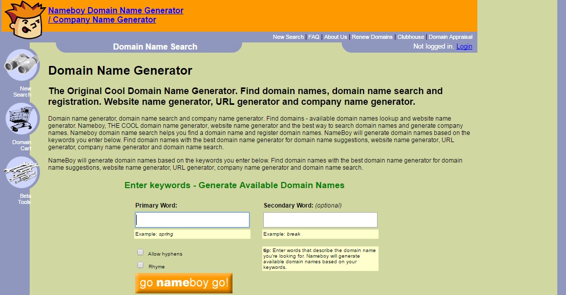 Nameboy-Info Seek Out